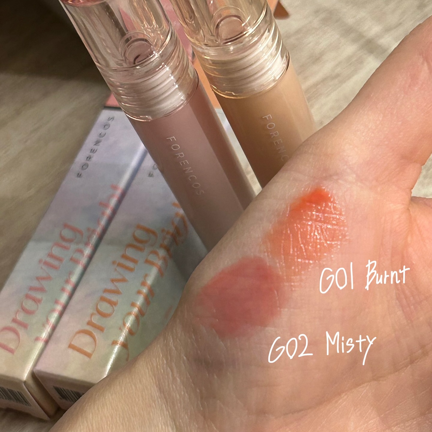 オールライトムードグローティント/フォレンコス/リップティントを使ったクチコミ（2枚目）