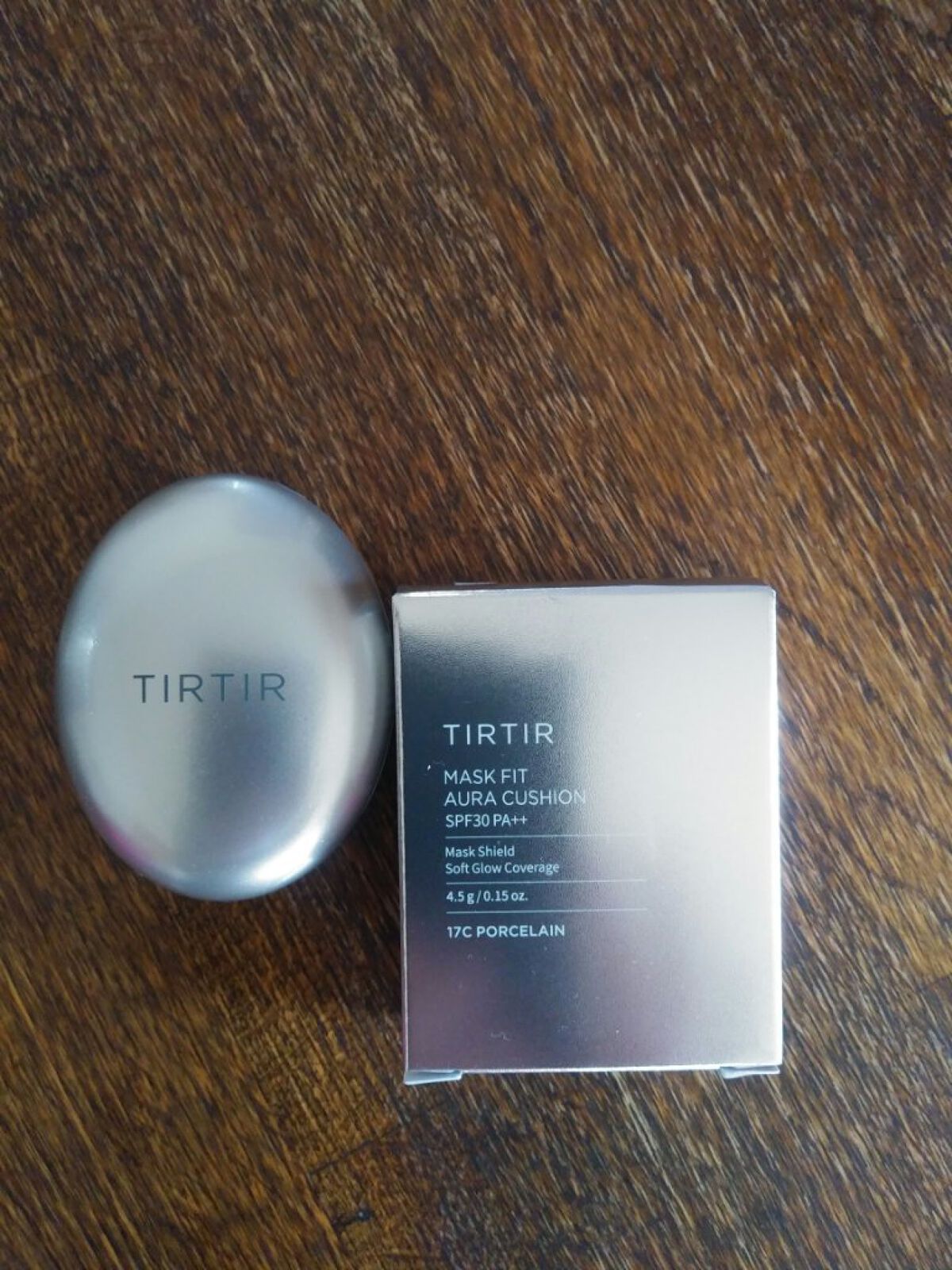 マスクフィットオーラクッション 17C ポーセリン(PORCELAIN)(ミニ)/TIRTIR(ティルティル)/クッションファンデーションを使ったクチコミ（1枚目）