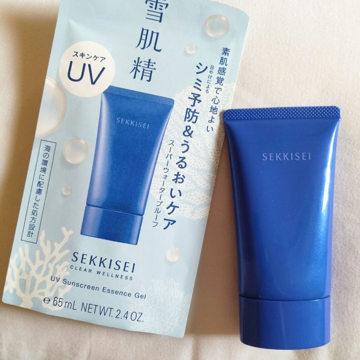 クリアウェルネス ＵＶエッセンスジェル/雪肌精/日焼け止めジェルを使ったクチコミ（1枚目）