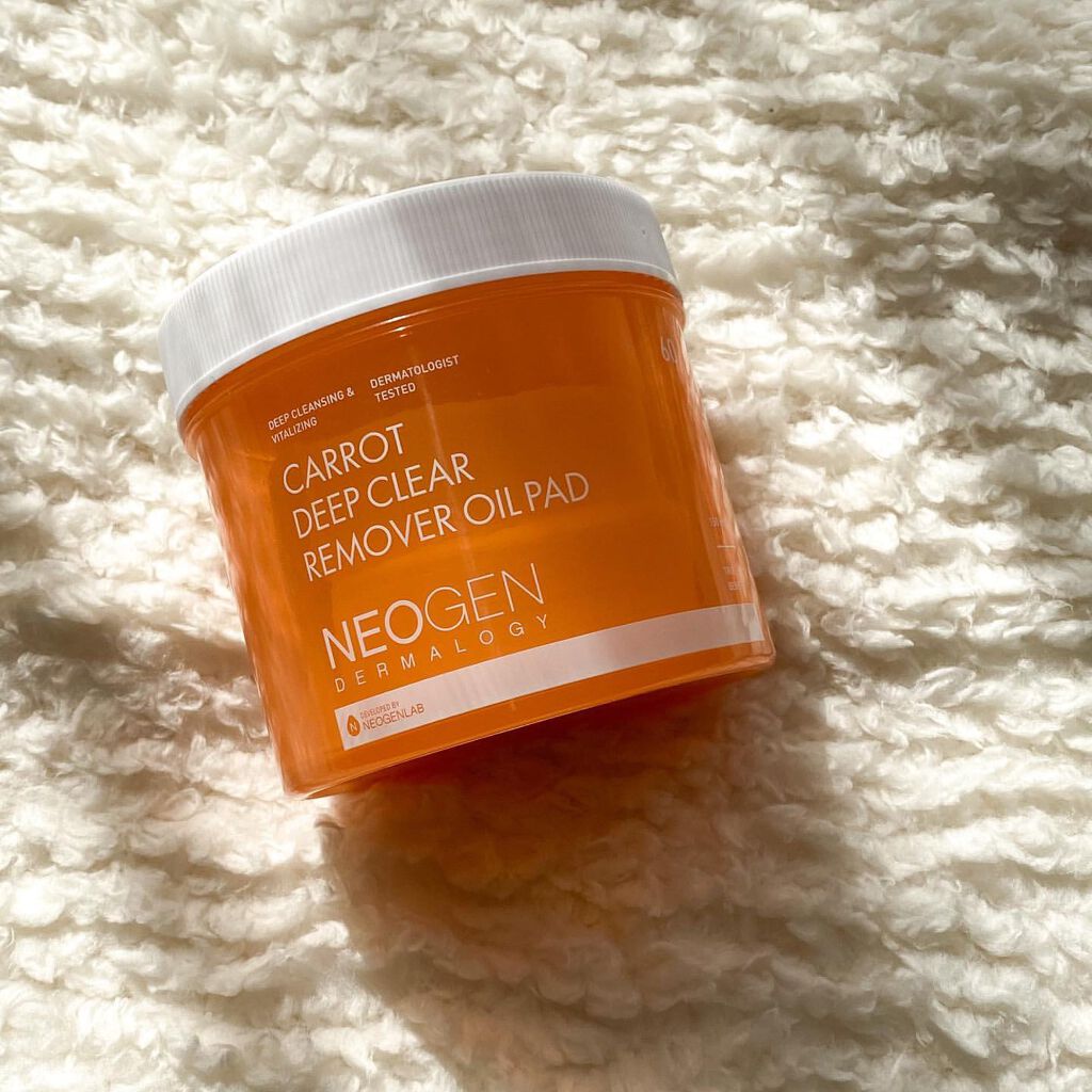 キャロットディープクリアリムーバーオイルパッド/NEOGEN/トナーパッドを使ったクチコミ（1枚目）
