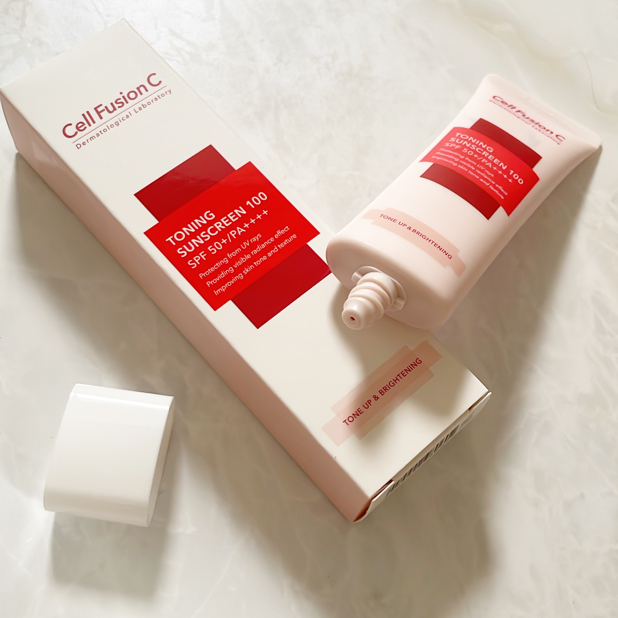 トーニングサンスクリーン100/Cell Fusion C(セルフュージョンシー)/日焼け止めクリームを使ったクチコミ（3枚目）