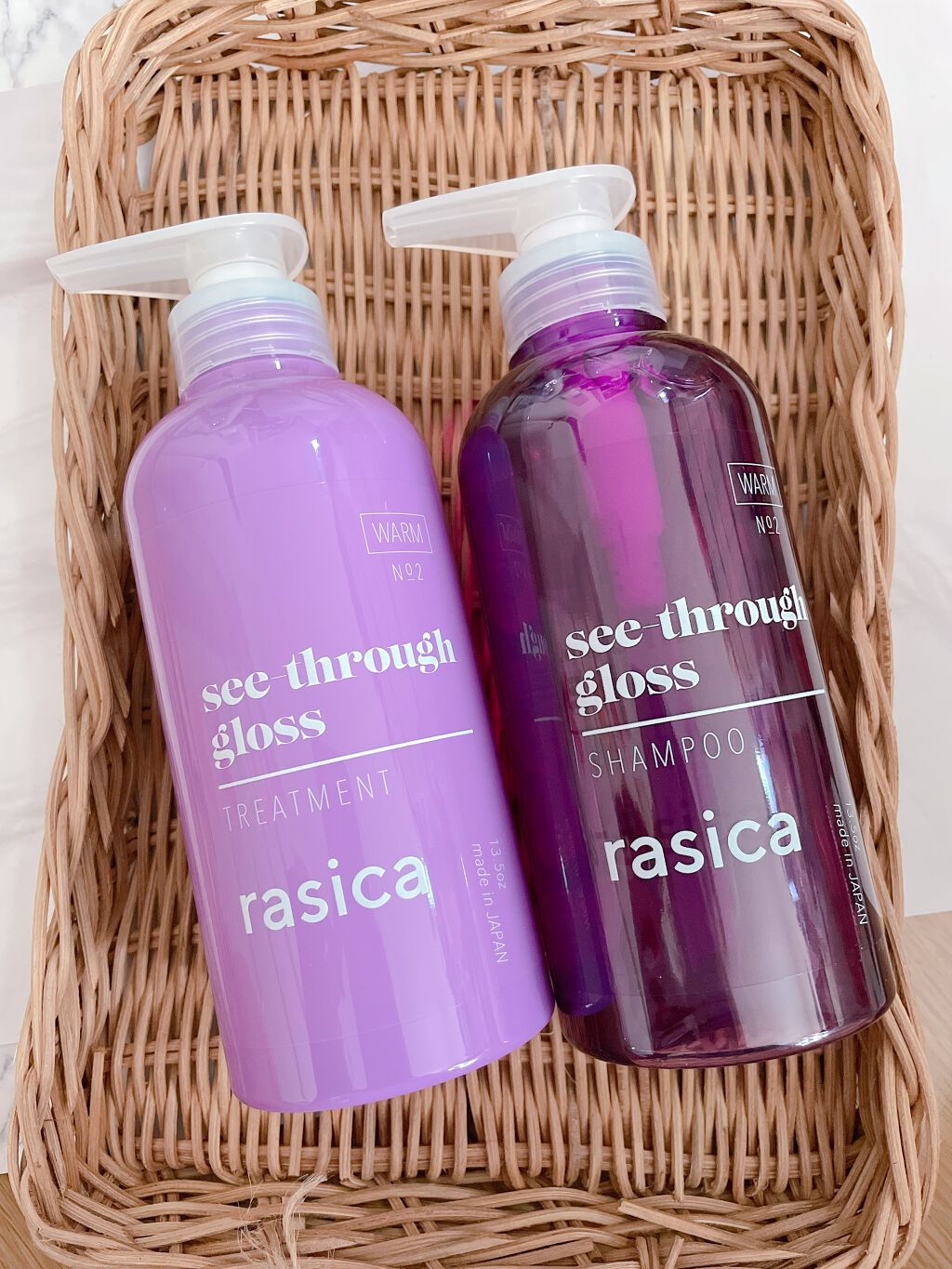 シースルーグロスシャンプー/トリートメント/rasica/市販シャンプーを使ったクチコミ(4枚目)