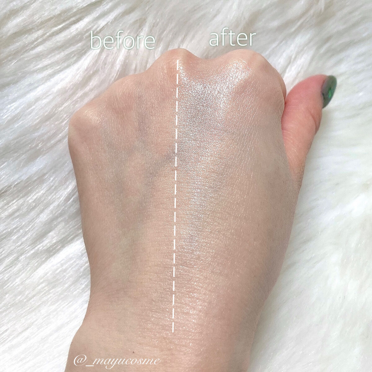 グリーンマイルドアップサンプラス/Dr.G/日焼け止めクリームを使ったクチコミ（3枚目）