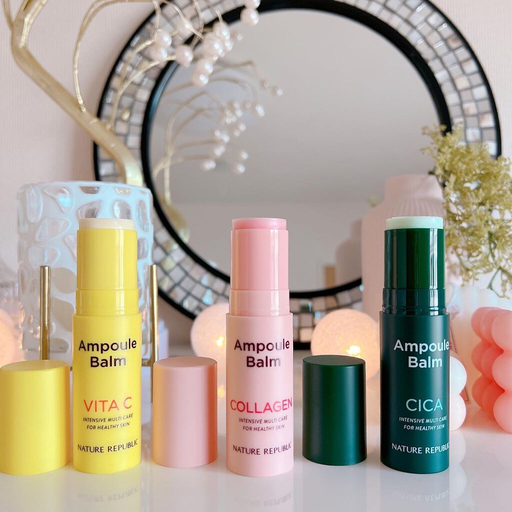 スティック美容液(レモン)/ネイチャーリパブリック/フェイスバームを使ったクチコミ(8枚目)