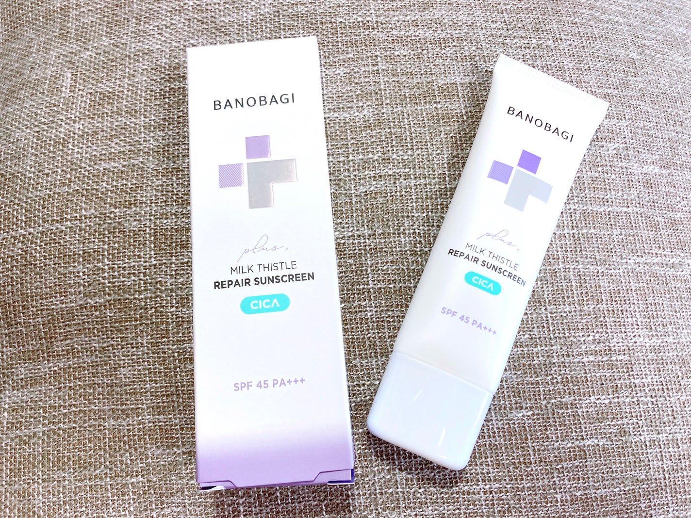 ミルクシスルリペアシカサンスクリーンプラス/BANOBAGI/日焼け止めミルクを使ったクチコミ(1枚目)