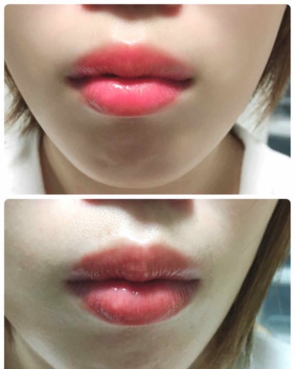 ラスティンググロスリップ/CEZANNE/口紅を使ったクチコミ(4枚目)