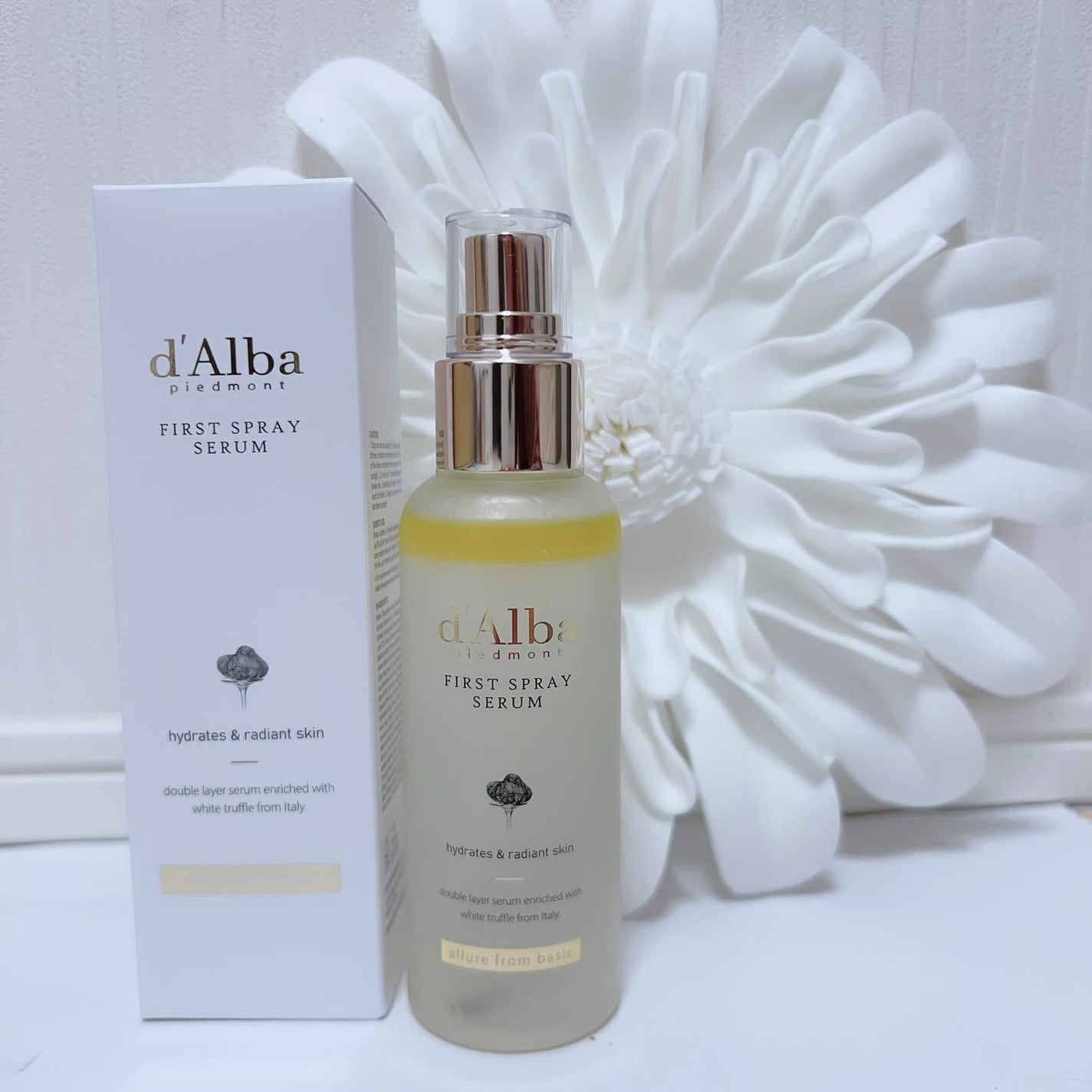 ダルバ ホワイトトリュフファーストスプレーセラム/ダルバ/ミスト状化粧水を使ったクチコミ(1枚目)