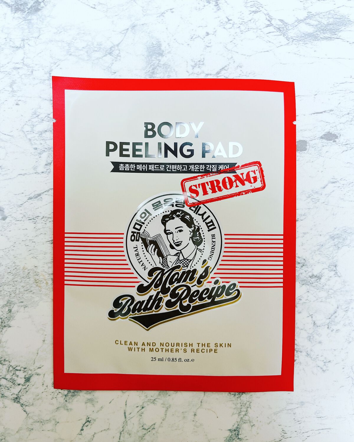 ボディピーリングパッド ストロング/Mom’s Bath Recipe/ボディスクラブを使ったクチコミ(1枚目)
