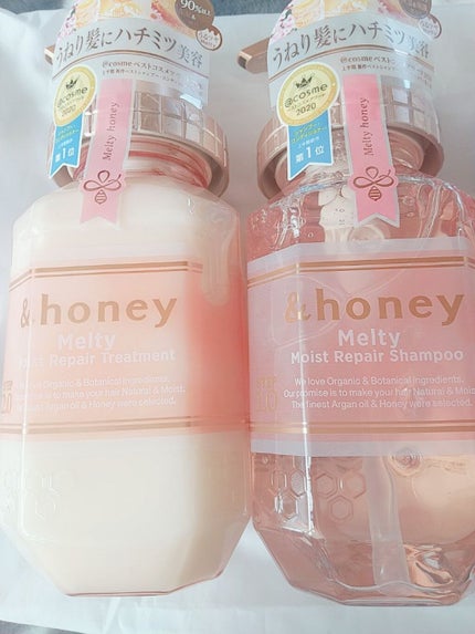 &honey Melty モイストリペア シャンプー1.0/モイストリペア ヘアトリートメント2.0/&honey/市販シャンプーを使ったクチコミ(1枚目)