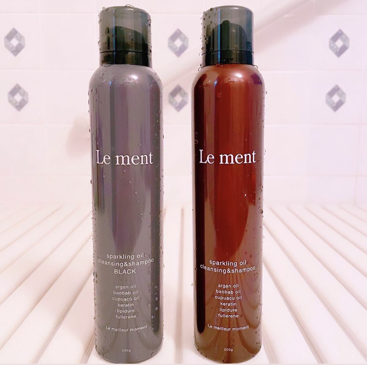 スパークリングオイル クレンジング＆シャンプー ブラック /Le ment/市販シャンプーを使ったクチコミ（1枚目）
