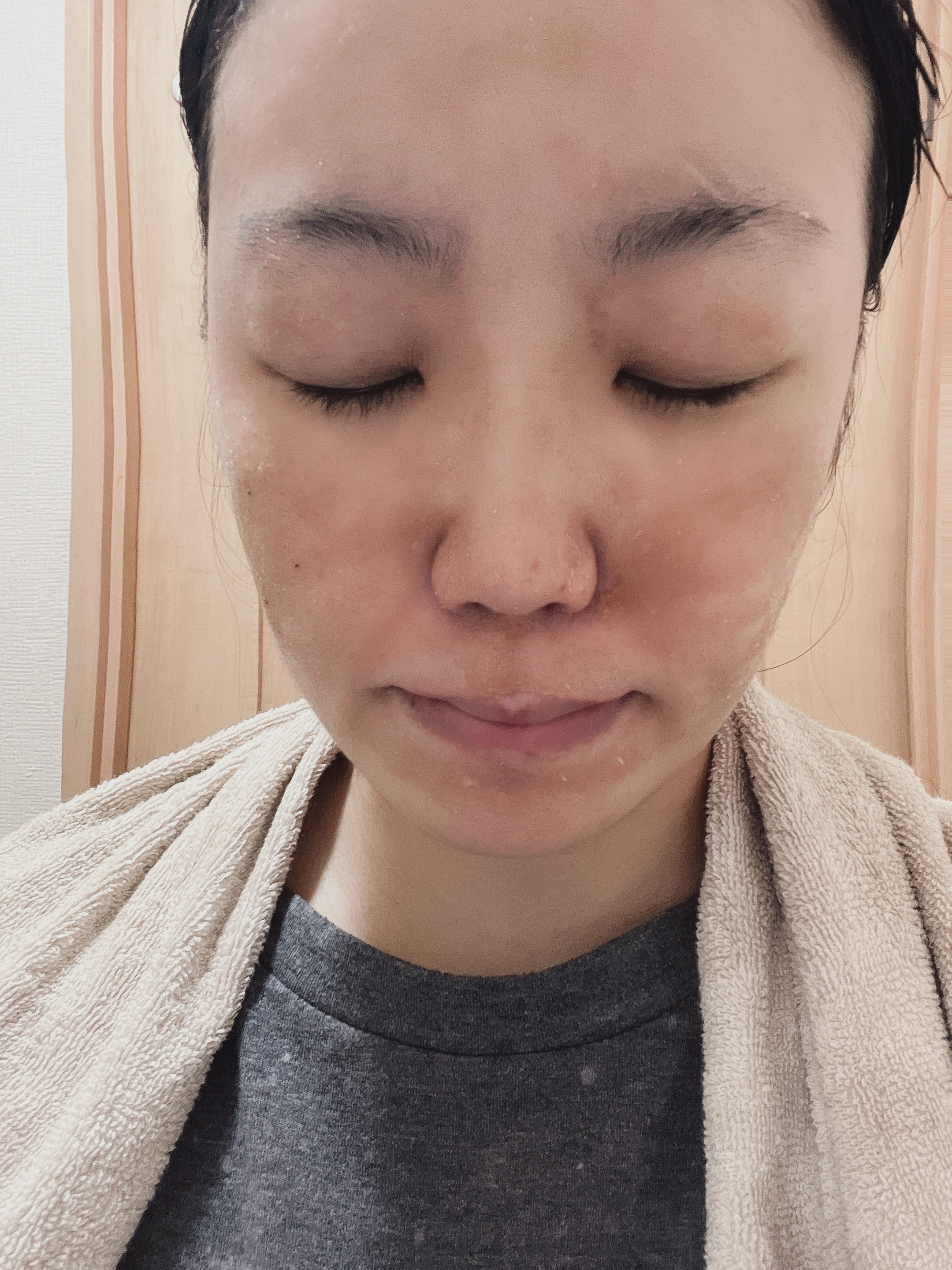 ハトムギスクラブウォッシュオフパック/ニプニプ/スクラブ・ゴマージュを使ったクチコミ（3枚目）