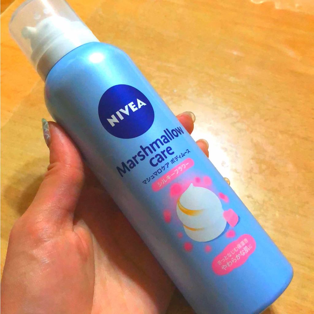 マシュマロケア ボディムース シルキーフラワー/ニベア/ボディローションを使ったクチコミ(1枚目)