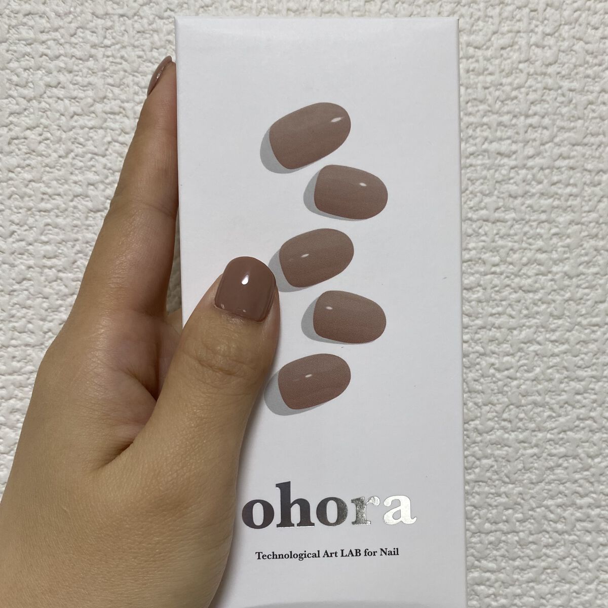 セミキュアジェルネイル（ハンド） NB-015 N Mauve Pink /ohora/ネイルシールを使ったクチコミ（3枚目）