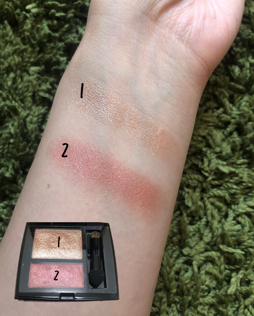 シャドウデュオ/HERA/アイシャドウパレットを使ったクチコミ(3枚目)