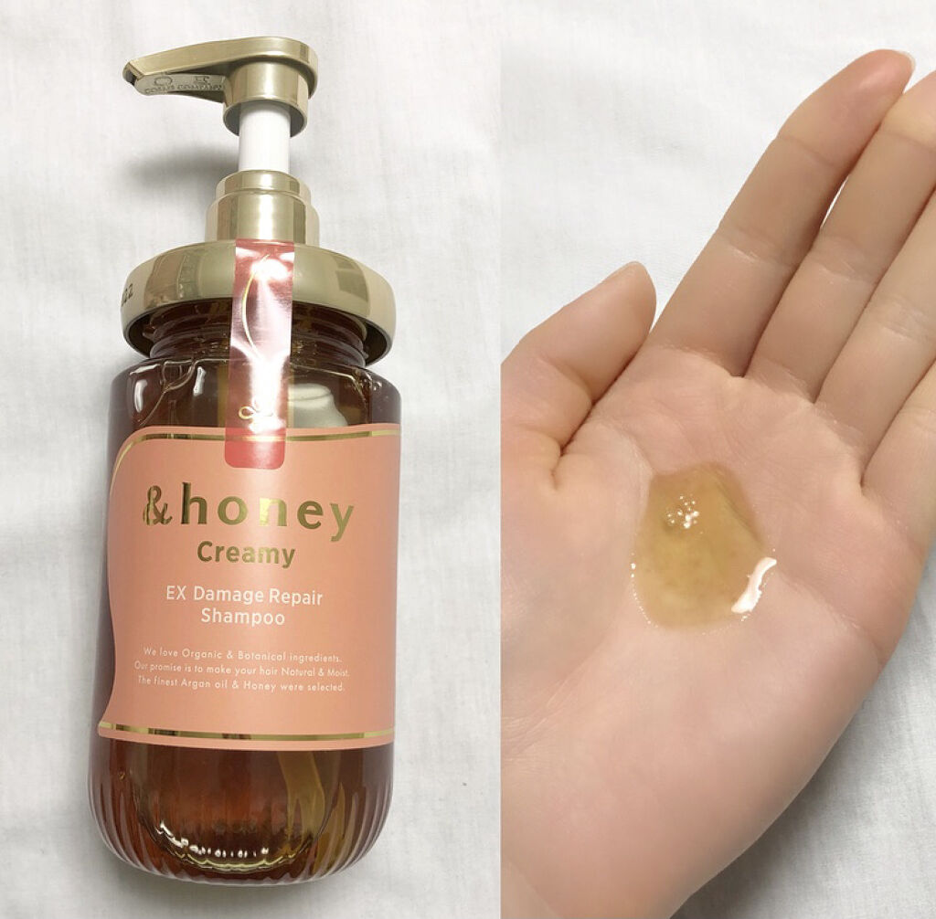 Creamy EXダメージリペアシャンプー1.0/ヘアトリートメント2.0/&honey/市販シャンプーを使ったクチコミ（2枚目）