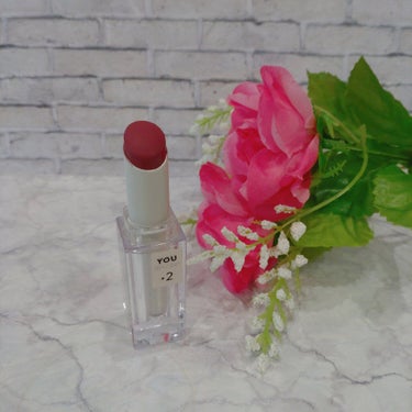 38℃/99℉ LIPSTICK  ＜YOU＞ +2　SMOKY-RED/UZU BY FLOWFUSHI/口紅を使ったクチコミ（2枚目）