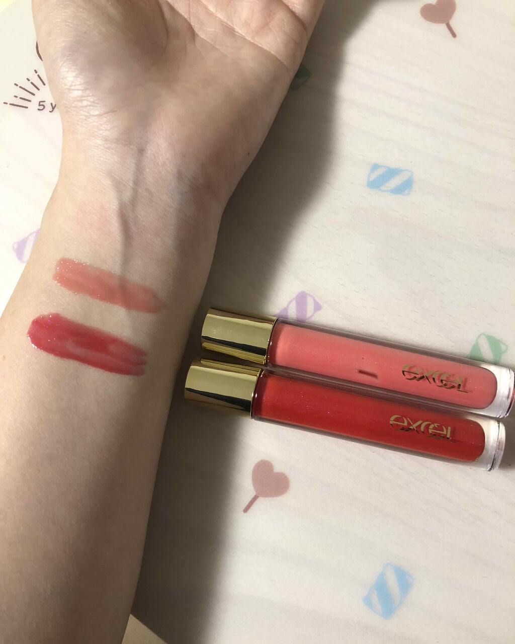 ニュアンスグロスオイル/excel/リップグロスを使ったクチコミ(2枚目)