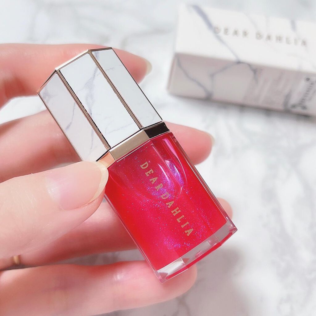 パラダイスオーロラシャインリップトリートメント トワイライト/DEAR DAHLIA/リップグロスを使ったクチコミ（2枚目）