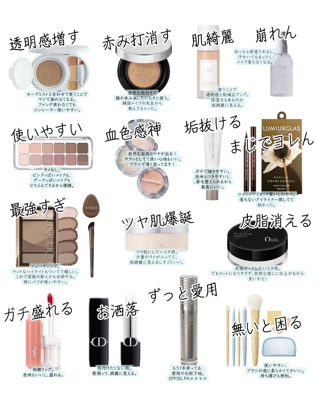 ハンオールブロウカラ/rom&nd/眉マスカラを使ったクチコミ（3枚目）