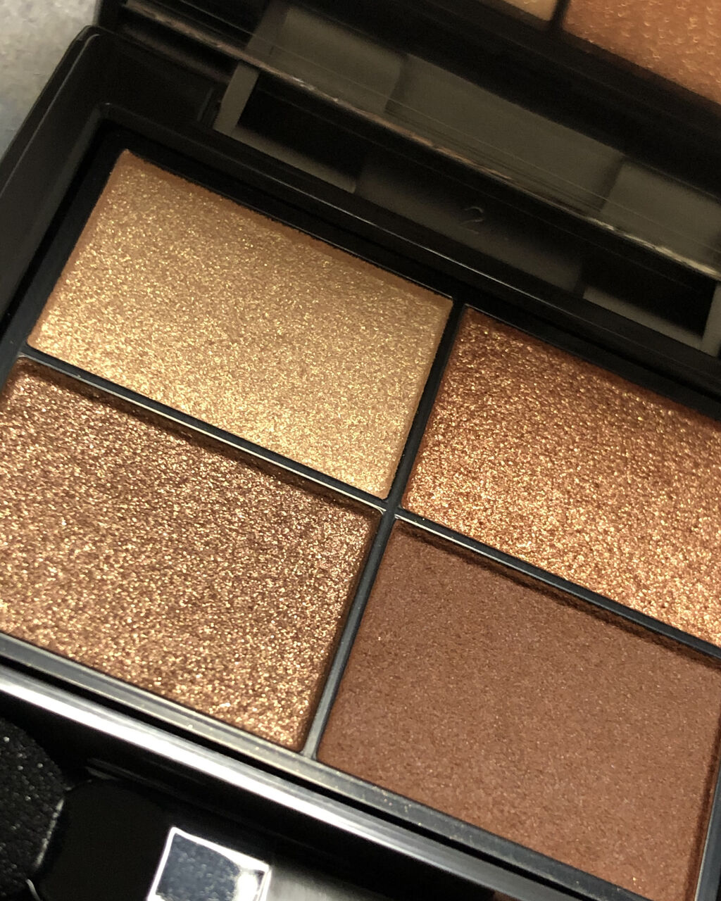 パレットアイシャドウ サンライズブラウン/＆be/アイシャドウパレットを使ったクチコミ（3枚目）