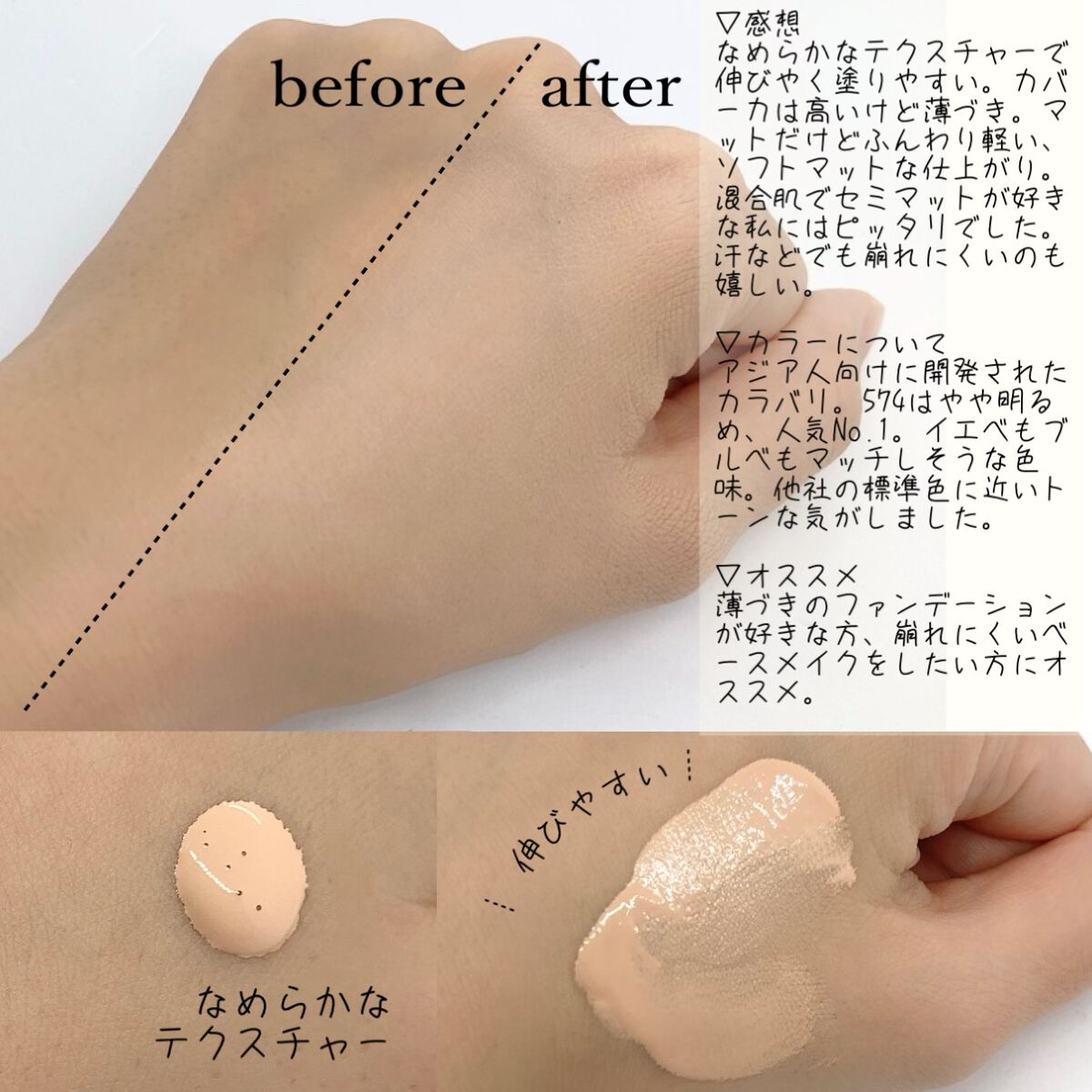 （旧）アンリミテッド ラスティング フルイド/shu uemura/リキッドファンデーションを使ったクチコミ（2枚目）