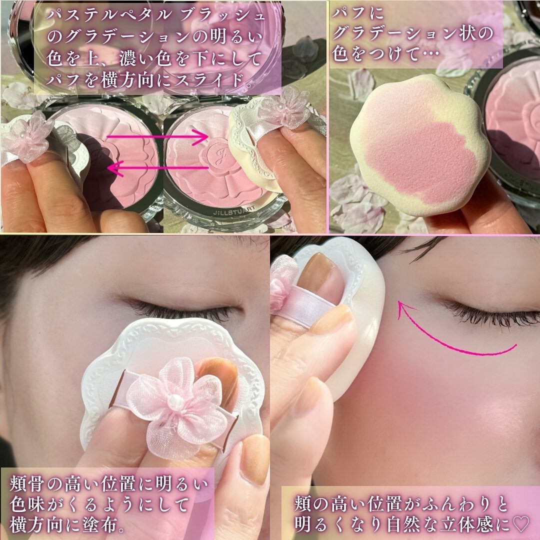 ジルスチュアート パステルペタル ブラッシュ/JILL STUART/パウダーチークを使ったクチコミ(6枚目)