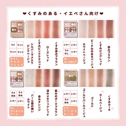 シルキースフレアイズ/キャンメイク/アイシャドウパレットを使ったクチコミ(4枚目)