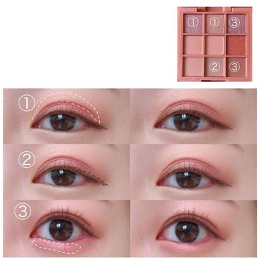 BLINK BLINK eye palette/MERREZ'CA/アイシャドウパレットを使ったクチコミ（6枚目）