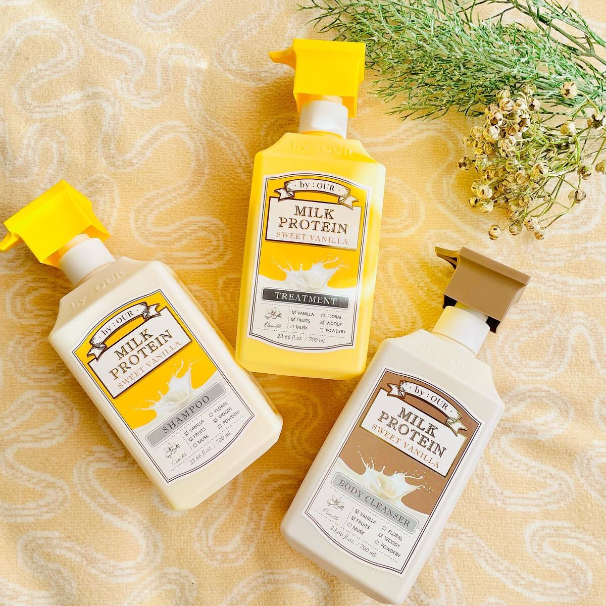 ミルクプロテイン シャンプー/ トリートメント スイートバニラ/by : OUR/サロンシャンプーを使ったクチコミ(6枚目)