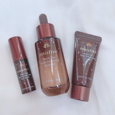 ブラックティー ユース セラム スペシャルセット 2021 Green Holidays Edition/innisfree/スキンケアキットを使ったクチコミ（3枚目）