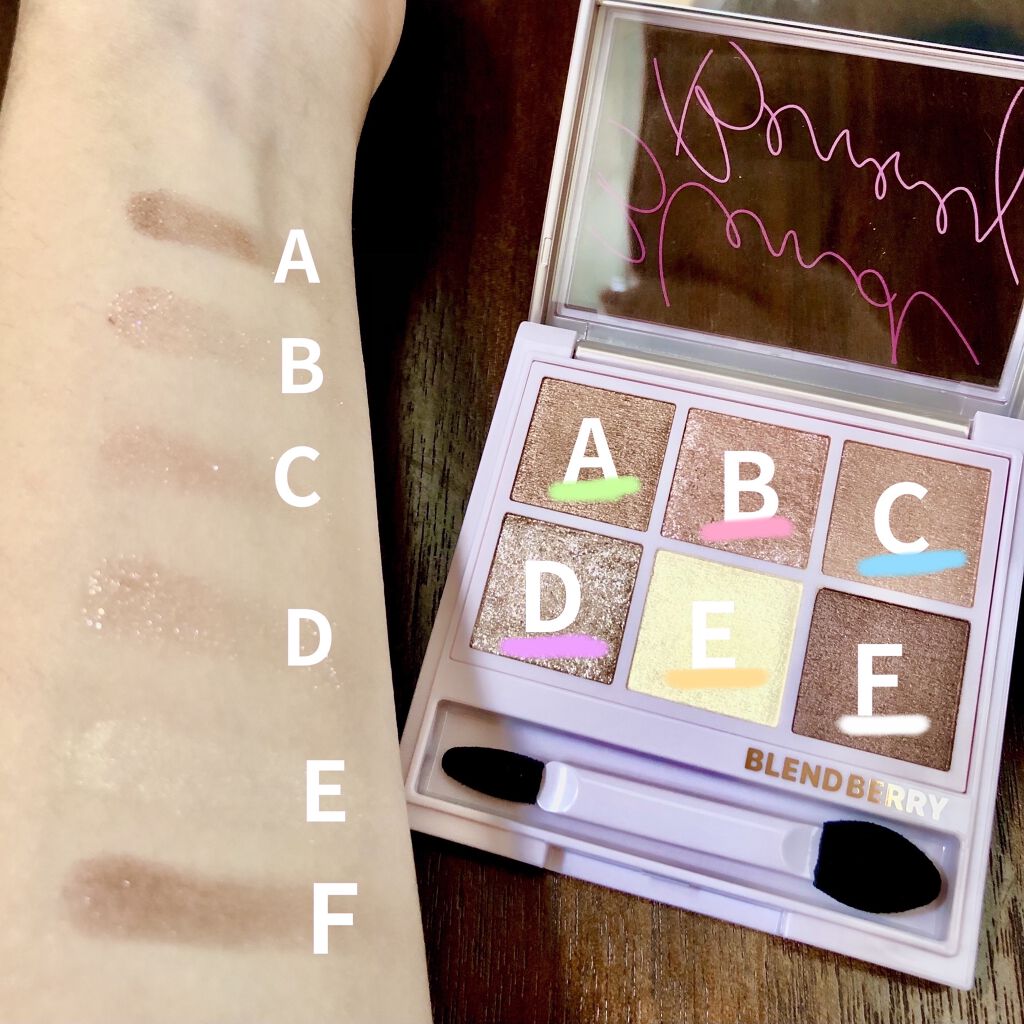 オーラクリエイション/BLEND BERRY/アイシャドウパレットを使ったクチコミ（2枚目）
