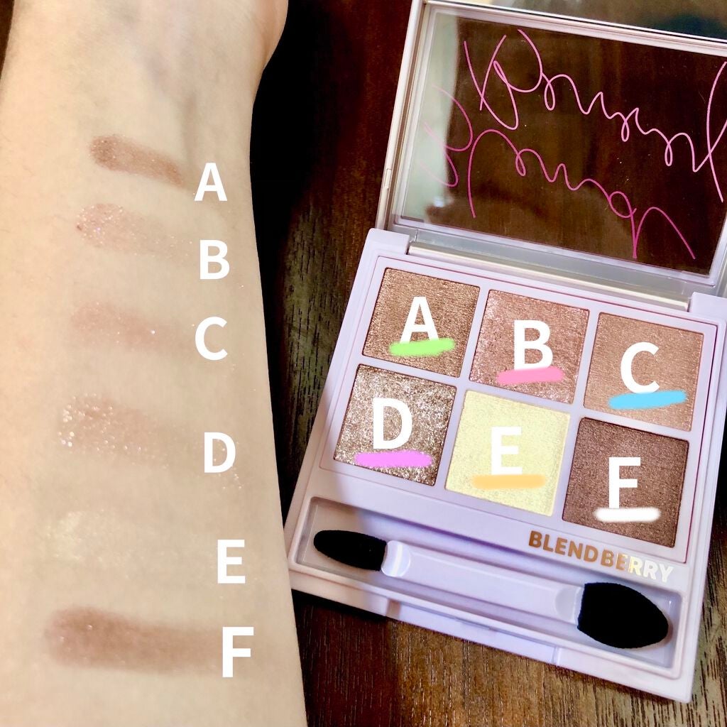 オーラクリエイション/BLEND BERRY/アイシャドウパレットを使ったクチコミ(2枚目)