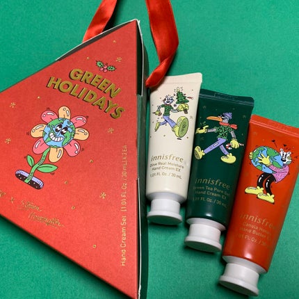 ハンドクリーム セット 2021 Green Holidays Edition/innisfree/ハンドクリームを使ったクチコミ(1枚目)