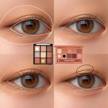 UR GLAM　BLOOMING EYE COLOR PALETTE/U R GLAM/アイシャドウパレットを使ったクチコミ（3枚目）