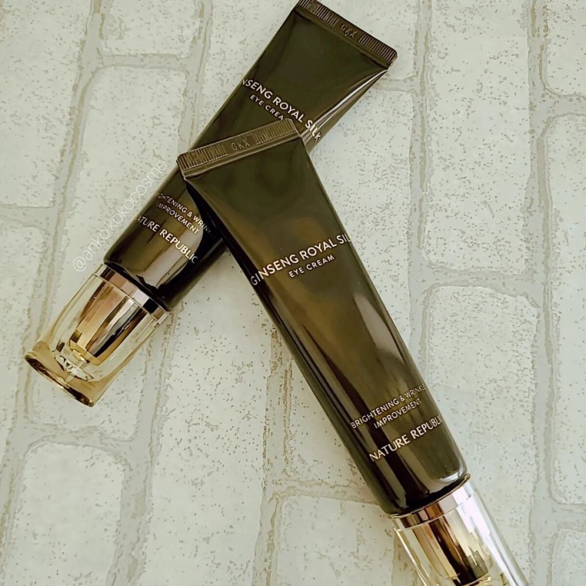 GINSENG ROYAL SILK EYE CREAM/ネイチャーリパブリック/アイケア・アイクリームを使ったクチコミ(2枚目)