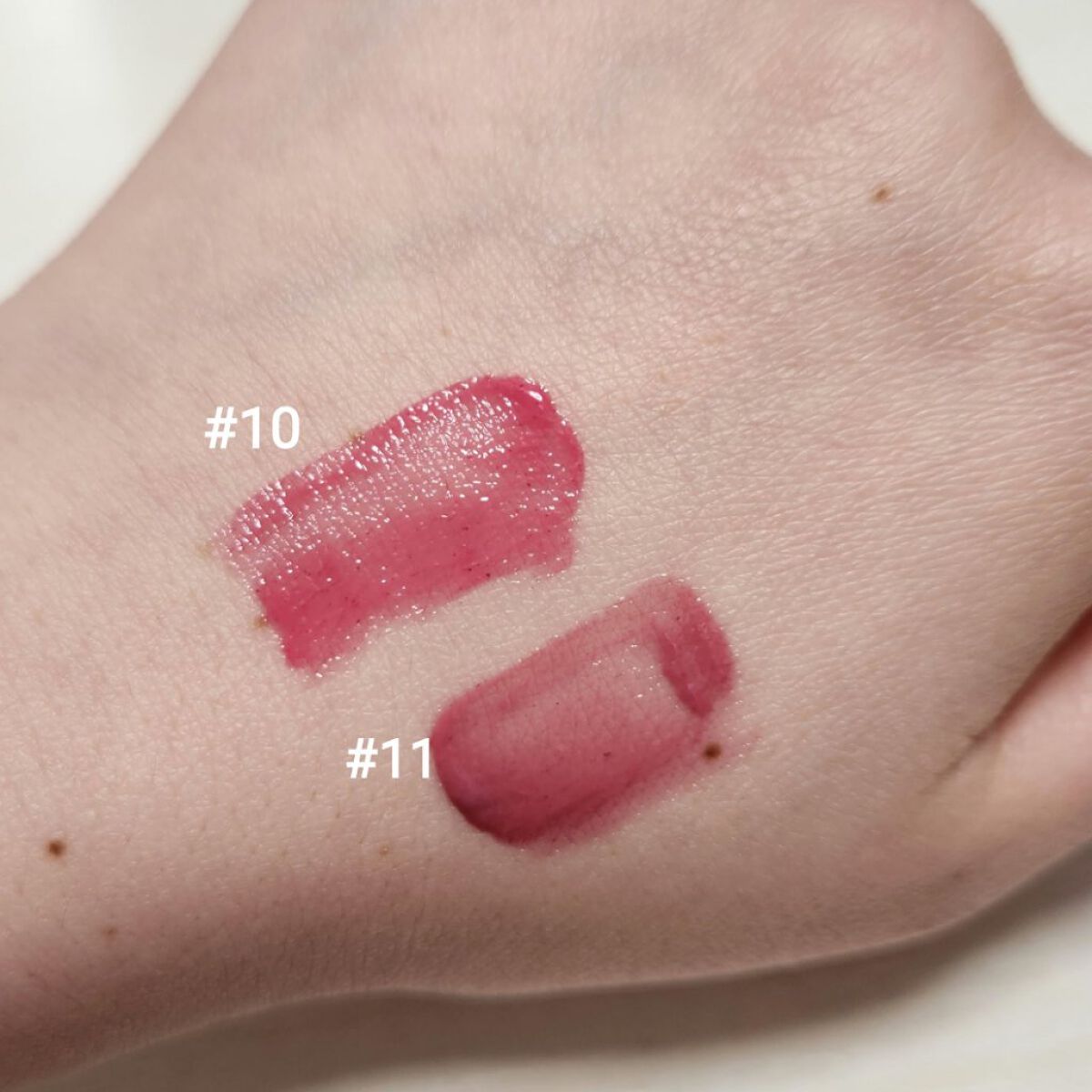 デュイフルウォーターティント<ミルクグロッサリー> 10 MURMUR PINK/rom&nd/リップティントを使ったクチコミ（2枚目）