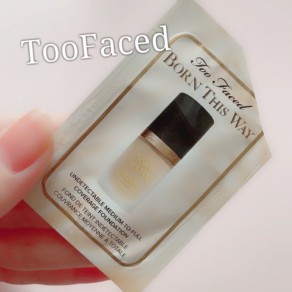 ボーン ディス ウェイ アンディテクタブル ミディアム／フルカバレッジ ファンデーション バニラ/Too Faced/リキッドファンデーションを使ったクチコミ（1枚目）