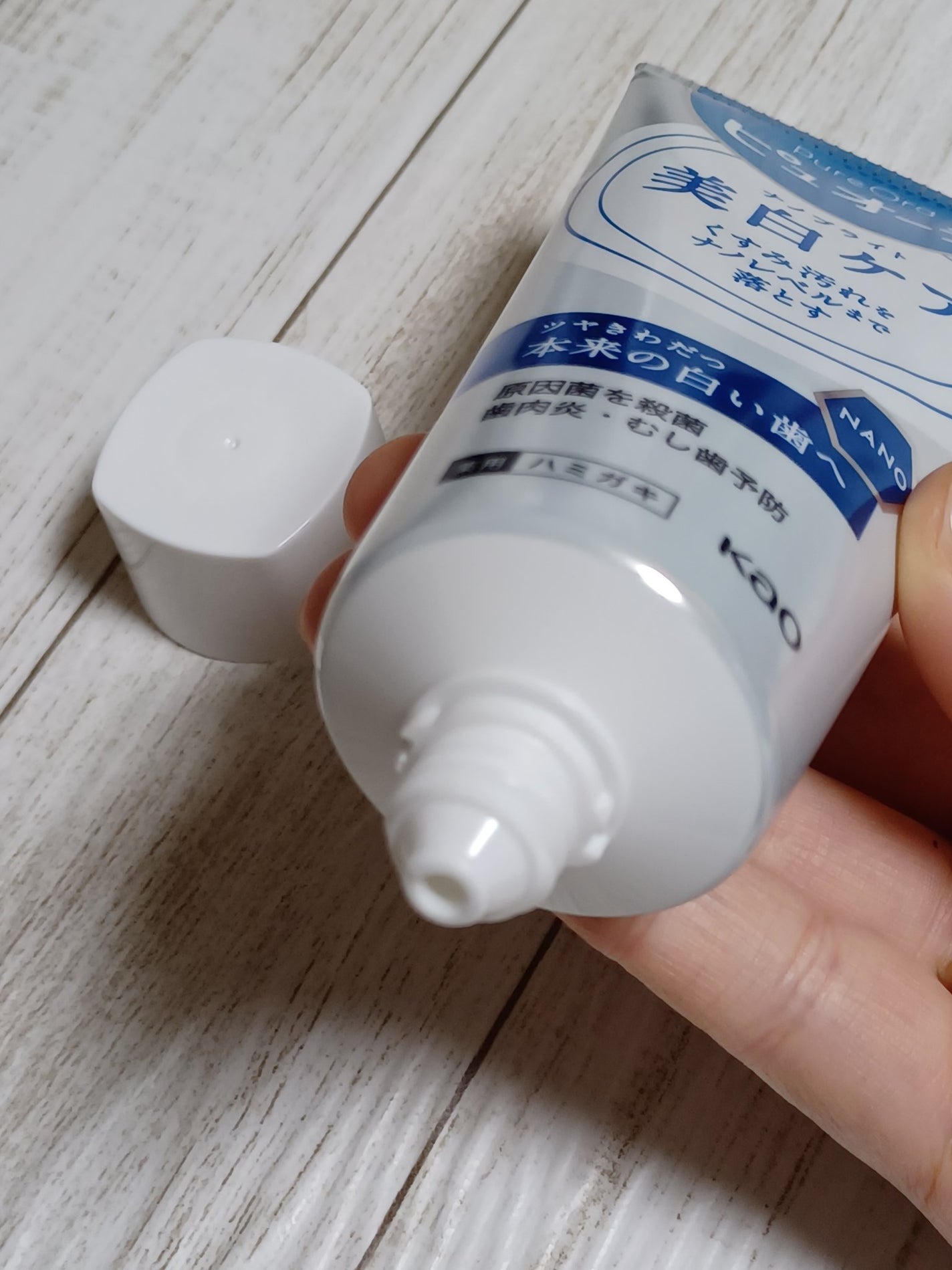 ピュオーラ ナノブライト美白ケア/ピュオーラ/歯磨き粉を使ったクチコミ(3枚目)