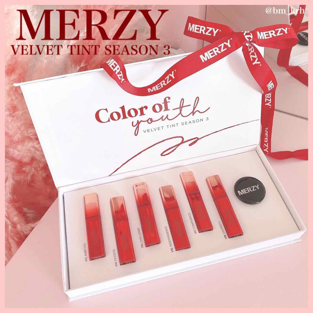 ザ ファースト  ベルベット ティント シーズン３/MERZY/リップティントを使ったクチコミ（3枚目）