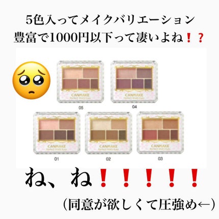 パーフェクトマルチアイズ/キャンメイク/アイシャドウパレットを使ったクチコミ(8枚目)