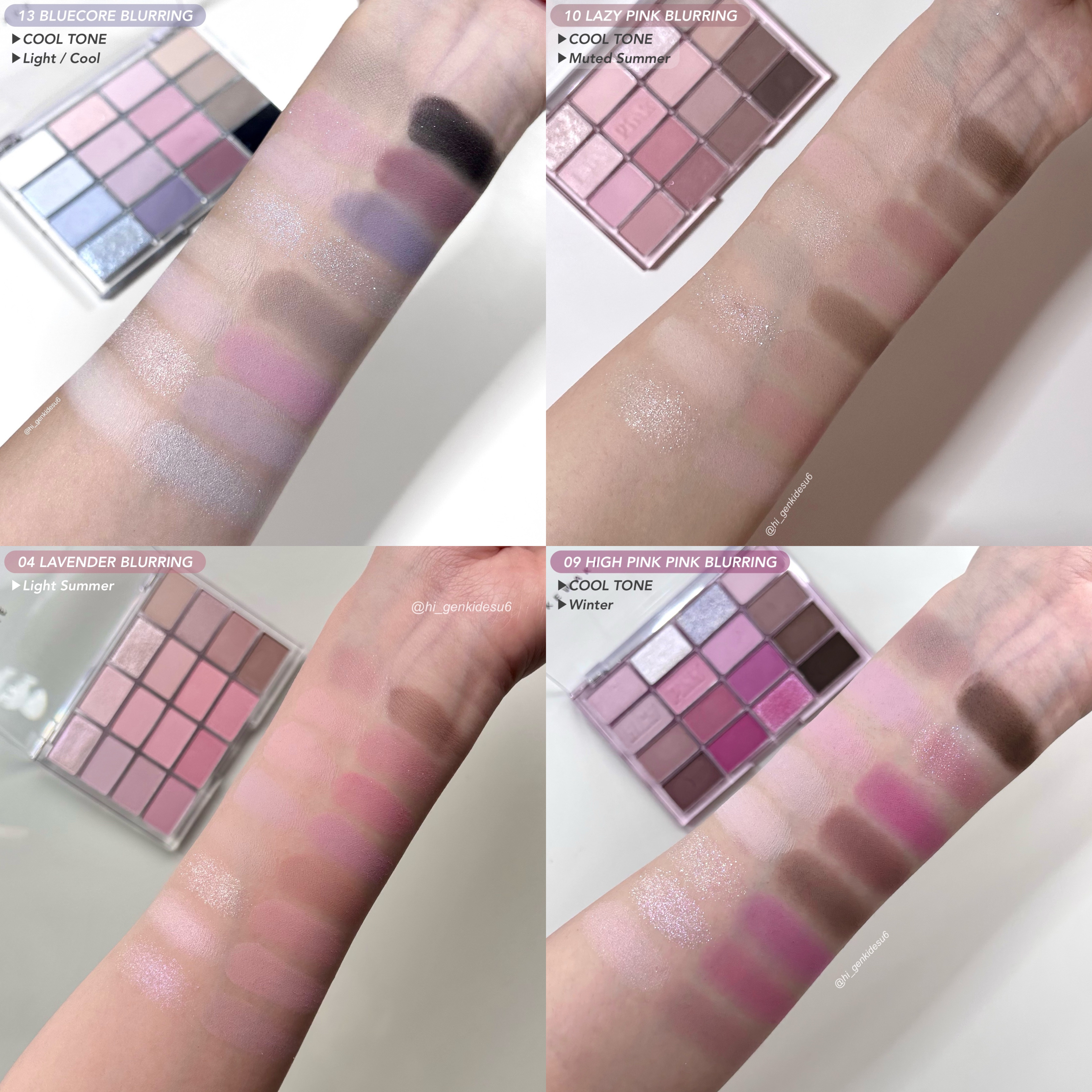 ソフトブラーリングアイパレット/wakemake/アイシャドウパレットを使ったクチコミ（2枚目）