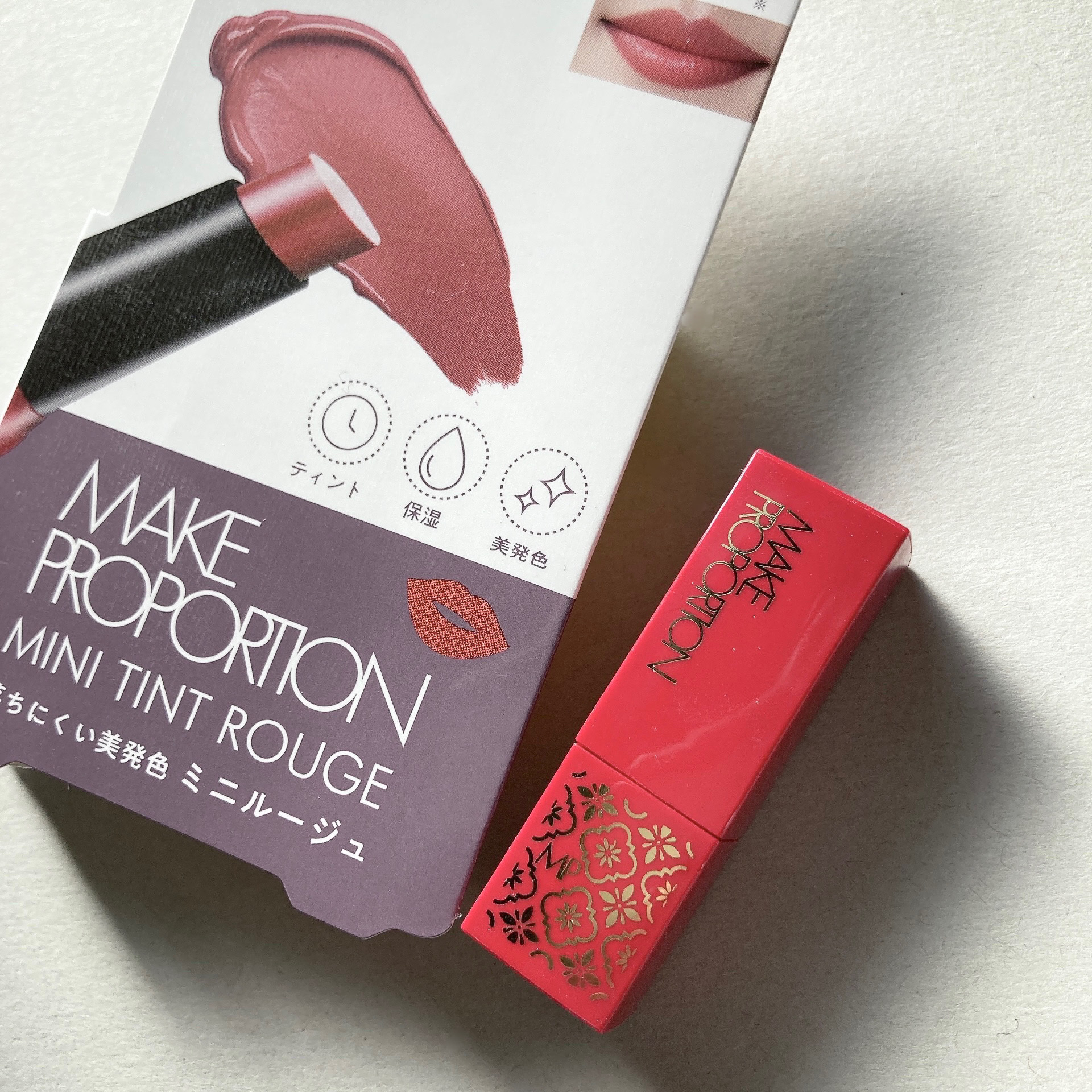 ミニティントルージュ/メイクプロポーション/リップティントを使ったクチコミ（1枚目）