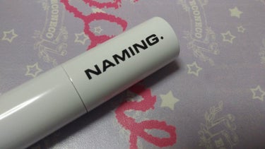 NAMING.Dewy Glow Lip Tint
カラーはPKL01Laughingです。

NAMING.って、ブランド名なんですね。初耳です。
もらったんですけど、

「えー…名前刻印ありますやん