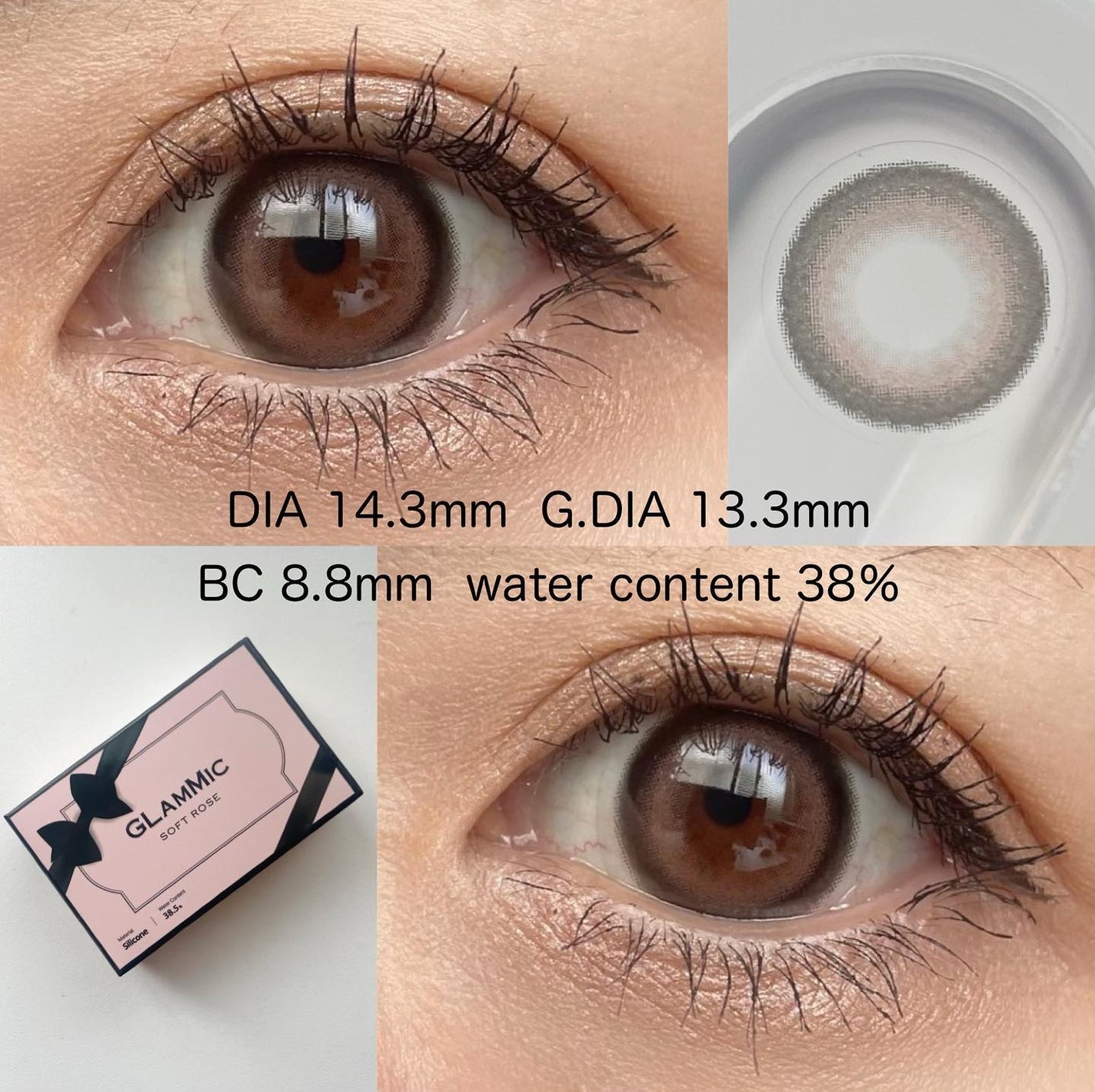 GLAMMIC/THEPIEL/カラーコンタクトレンズを使ったクチコミ(2枚目)