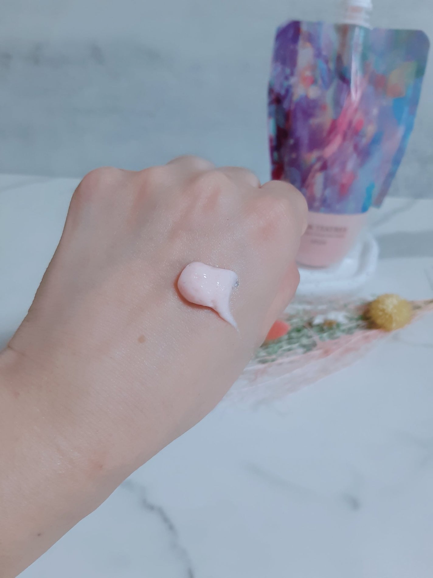 ピンクティーツリーライスシカウォッシュオフパック/APLIN/洗い流すパック・マスクを使ったクチコミ(4枚目)