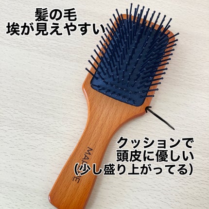 つやつや天然毛のミックスブラシ/マペペ/ヘアブラシを使ったクチコミ(2枚目)