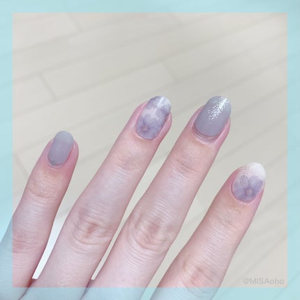 セミキュアジェルネイルシール/and us/ネイルシールを使ったクチコミ(6枚目)