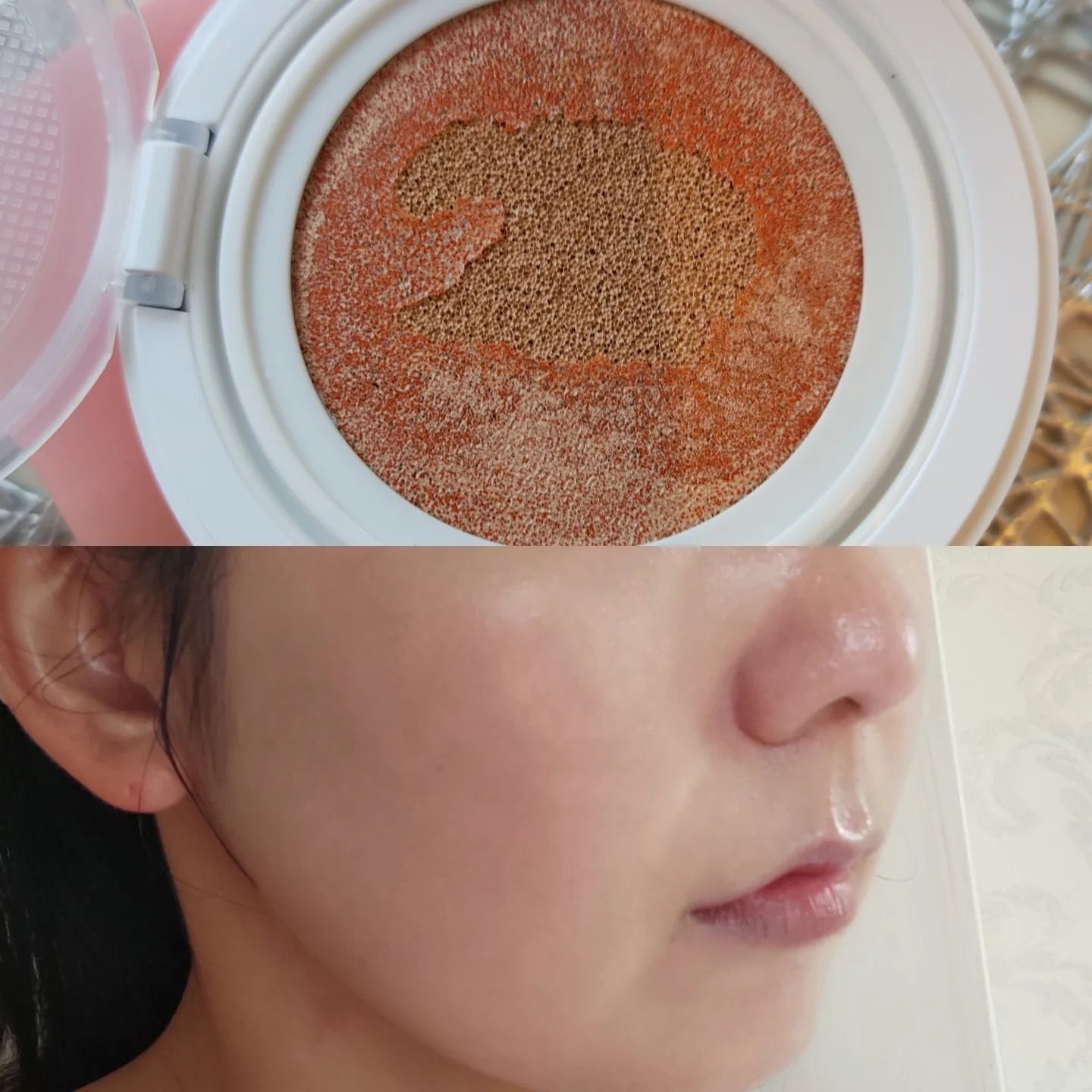 F5 リフレッシュクッション/keybo/クッションファンデーションを使ったクチコミ（3枚目）