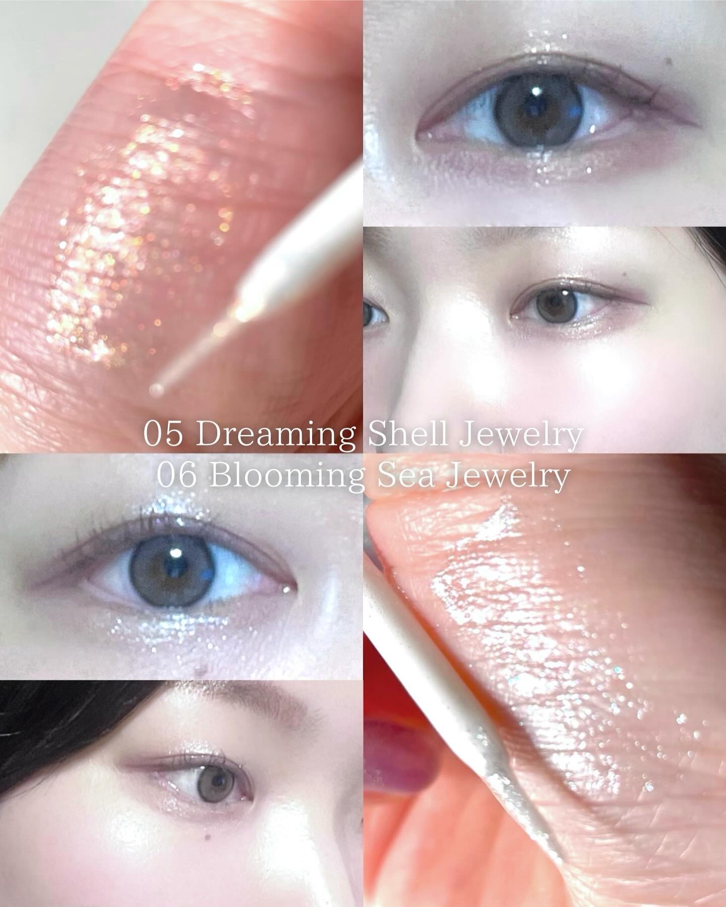 フェアリージュエルアイグリッター Dreaming Shell Jewelry/Milk Touch/グリッターを使ったクチコミ（2枚目）