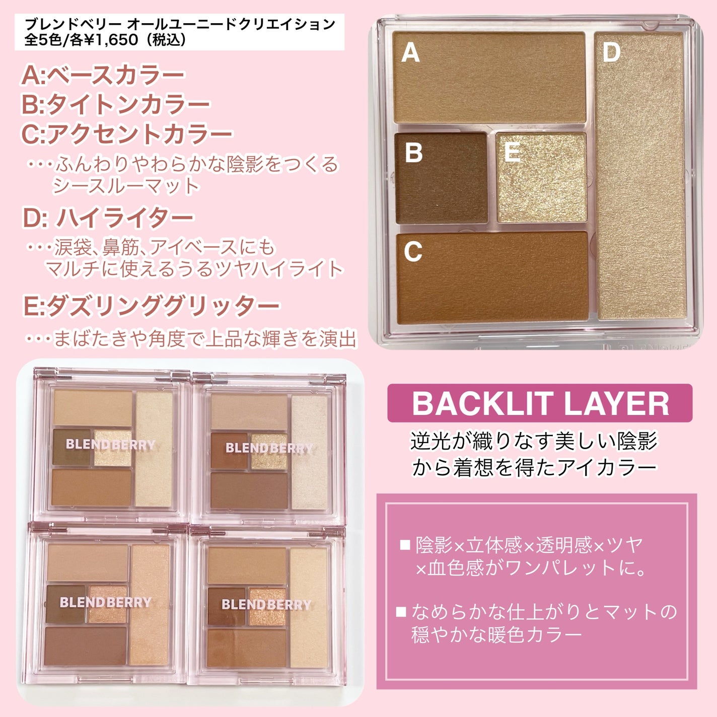 ブレンドベリー オールユーニード クリエイション/BLEND BERRY/マルチパレットを使ったクチコミ(2枚目)